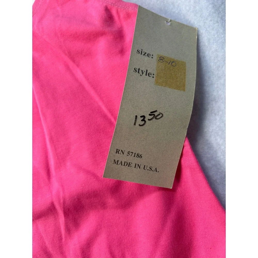 Vintage NWT Girls Leotard Lot 2 Jenni Rose Body Flex Pink Blue Pattern Size 8-10